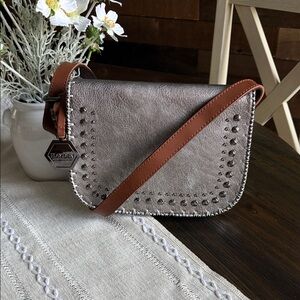 HAYDEN HARNETT Alissa Crossbody Bag silver metallic NWOT